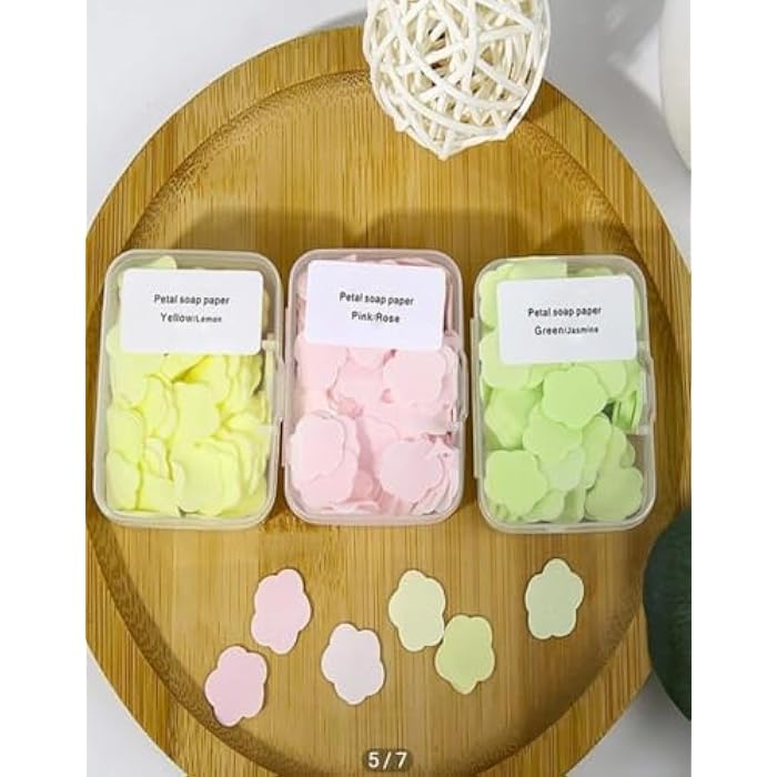 Fragrant Travel Soap Sheets – 3-Pack of Star-Shaped, Paper Soap Sheets for Hands – Compact, Easy to Use, Ideal for Kids and Adults on the Go (Two sets (6 packs)) - Image 3