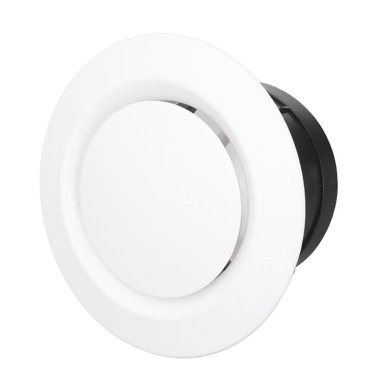 Adjustable Air Vent ABS Wall Mounted Flexible Space Saving Round Soffit Air Vent for Bathroom Library 6in - Image 5