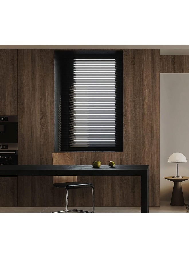 BPA ورق لاصق من الخشب Dimmon 59"x15.7" بلون أزرق سماوي بني بملمس سميك - Image 2