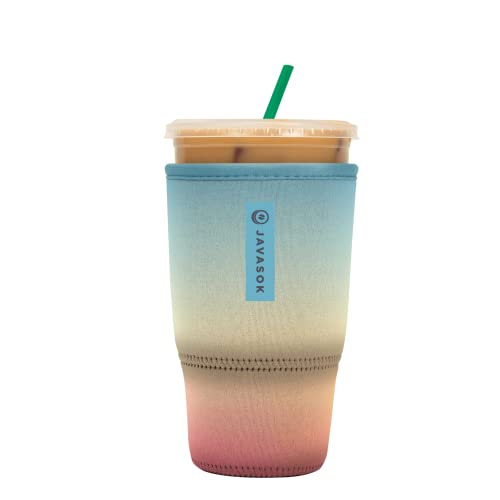 Sok It JavaSok Iced Coffee & Cold Soda Insulated Neoprene Cup Sleeve (Daylight, Large: 30-32oz) - Image 1
