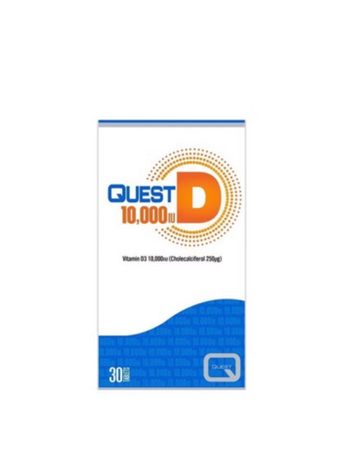 Quest D3 10000 IU Vitamin -30's Tab