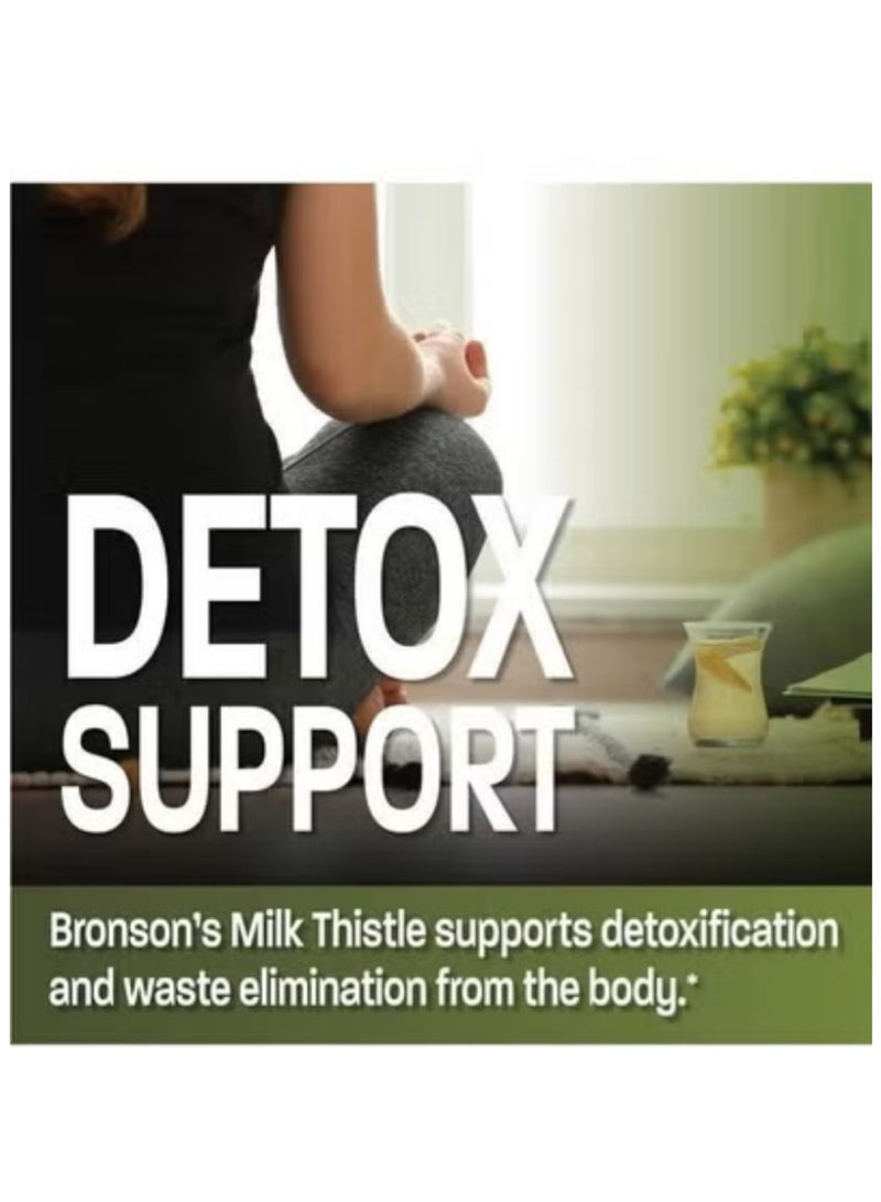 Milk Thistle Extract with Silymarin – 100mg Liver Support Supplement, 120 Vegan Capsules, Natural Detox & Cleanse - Image 4