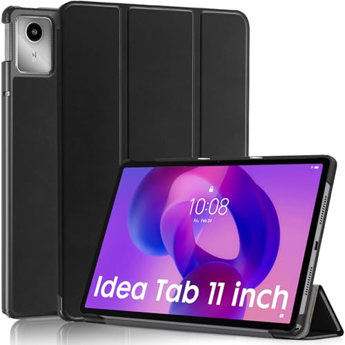Robustrion Cover for Lenovo Idea Tab 11 inch Cover Case, Trifold Flip Cover Case for Lenovo Idea Tab Cover 11" Tablet [Auto Sleep Wake Support] - Black - Image 1