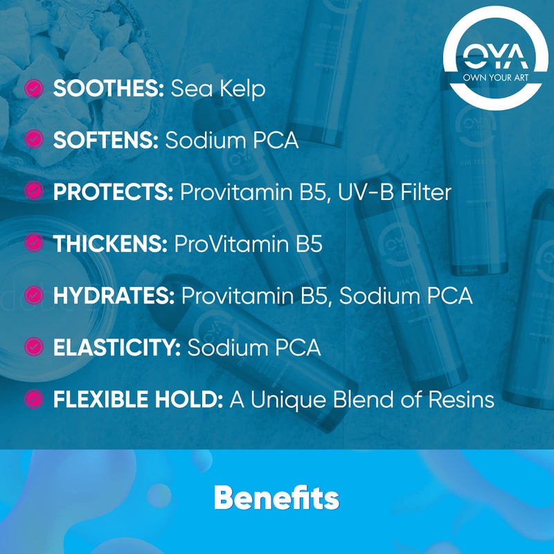 OYA REFINE Flexi-Hold Hairspray - Lightweight Flexible Hold Finishing Hair Spray for Fine Medium Hair - Volumizing Fast Drying Aerosol Shaper for All Hairs - Touchable Style Control - 250ml - Image 2