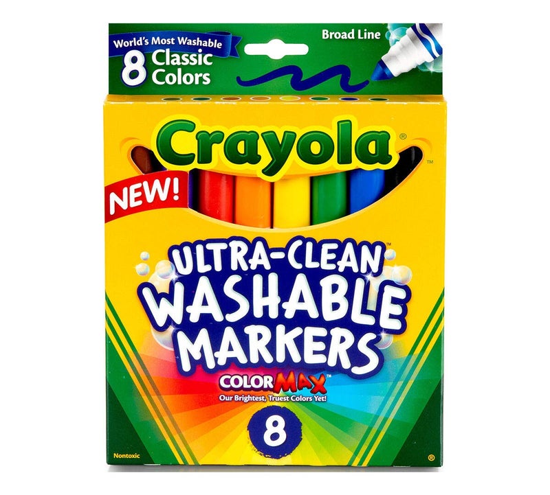 Crayola Washable Broad Point Markers (8/Pack) [Set of 2] - Image 1