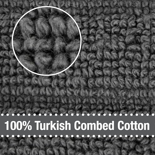 All-Clad Solid Kitchen Towel: Highly Absorbent, Super Soft Long Lasting - 100% Cotton, 17"x30" Tea Towel for Cleaning & Drying Dishes, Pans, Glassware, or Countertops, (1-Pack), Pewter - Image 2