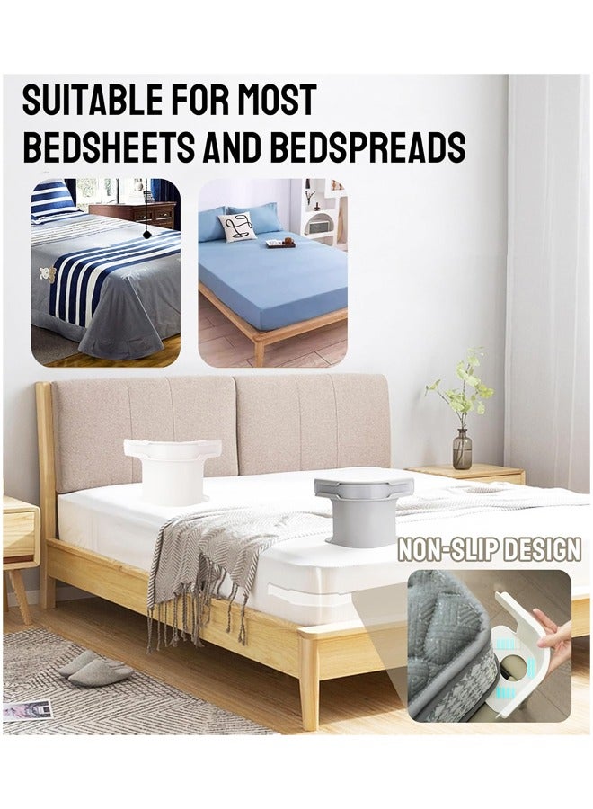 4Pcs Lock Sheet Holders, Bed Corner Sheet Straps Keep Sheets Firm & Tight, Heavy Duty Mattress Straps for All Sheet Sizes, Easy One-Time Installation - Image 5