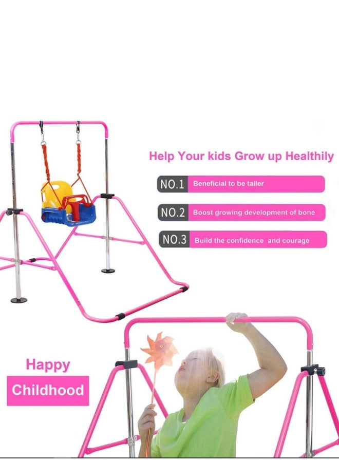 ماكس سترينث قضبان جمباز قابلة للتمديد، قضيب تدريب للأطفال، ارتفاع قابل للتعديل - Image 2