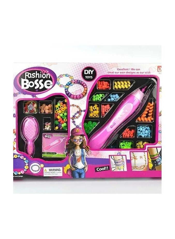 Xinletong Princess Beads Accessories Jewelry Beaded DIY Toys Plastic Pretend Play Hair Braiding Make up Set for Girls Educational Toys - Image 1