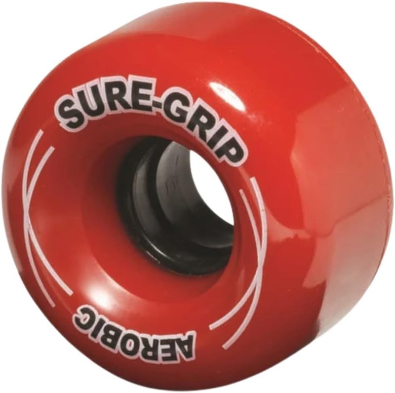 SureGrip Aerobic Outdoor Wheels - Made from Shock Absorbing Urethane - Durometer of 85A and Diameter of 62mm - Provide Durable & Smooth Ride - Comes in Diverse Color Options - Set of 8 Wheels - Image 1