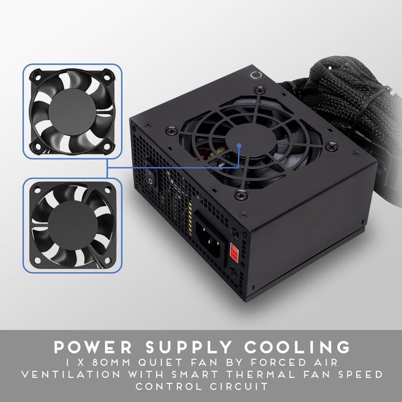 Apevia SFX-AP500W Mini ITX Solution/Micro ATX/SFX 500W Power Supply - Image 5