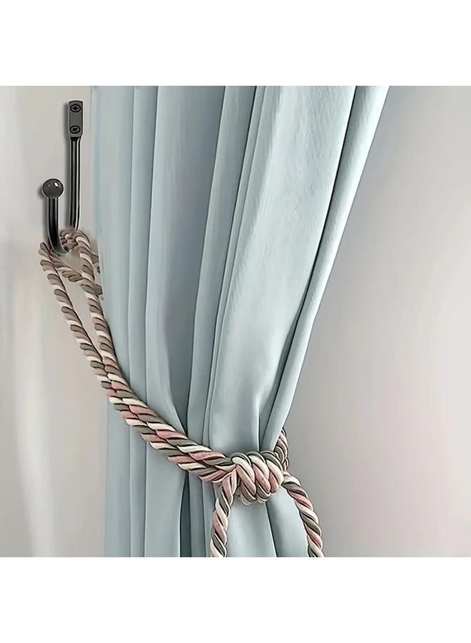 1pc Round Head U Shaped Curtain Hook Rustic Country Style Holdback Retro Design - Image 1