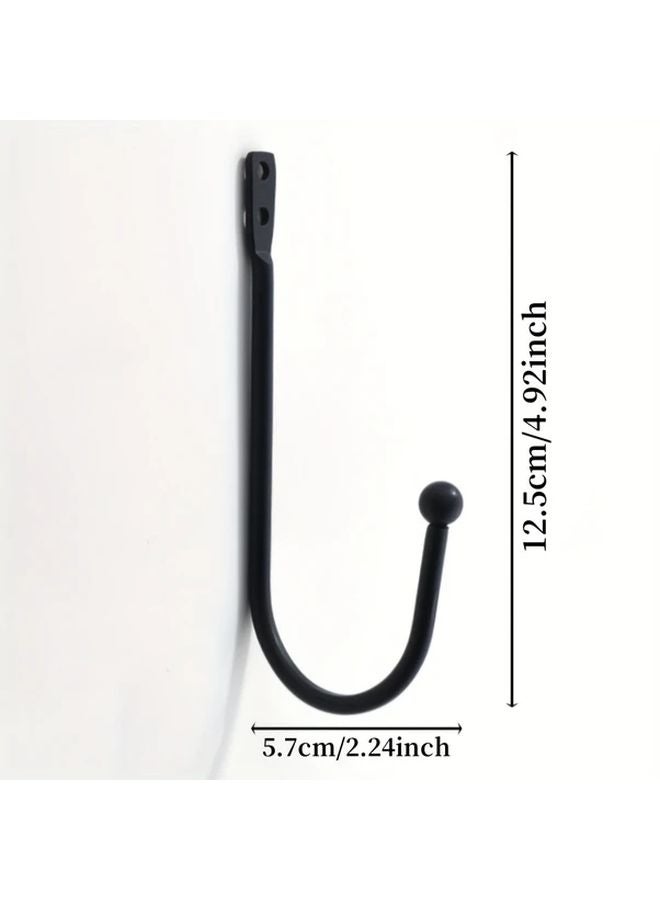 1pc Round Head U Shaped Curtain Hook Rustic Country Style Holdback Retro Design - Image 4