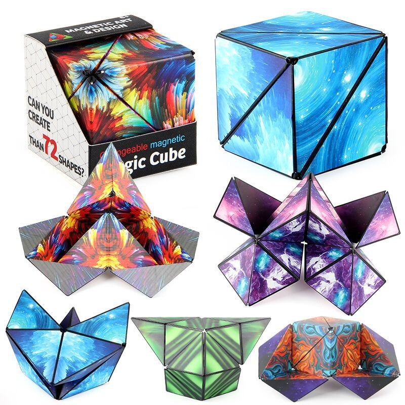 Children'S Toys 3D Three-Dimensional Changeable Magnetic Geometric Rubik'S Cube Magnetic Three-Dimensional Infinite Flip Rubik'S Cube Toys -Selling - Image 4