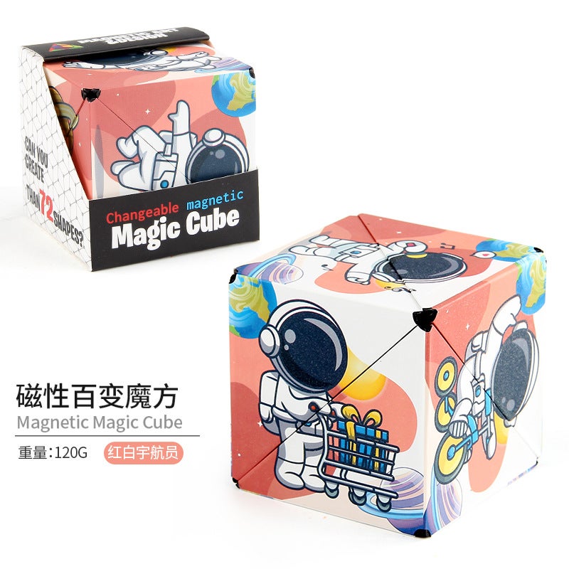 Children'S Toys 3D Three-Dimensional Changeable Magnetic Geometric Rubik'S Cube Magnetic Three-Dimensional Infinite Flip Rubik'S Cube Toys -Selling - Image 1