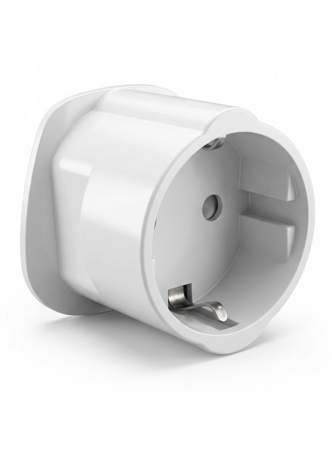 Duravel EU to UK Travel Plug Adapter, Converts European Schuko 2-Pin to British Socket 13A 250V Fused - Image 2