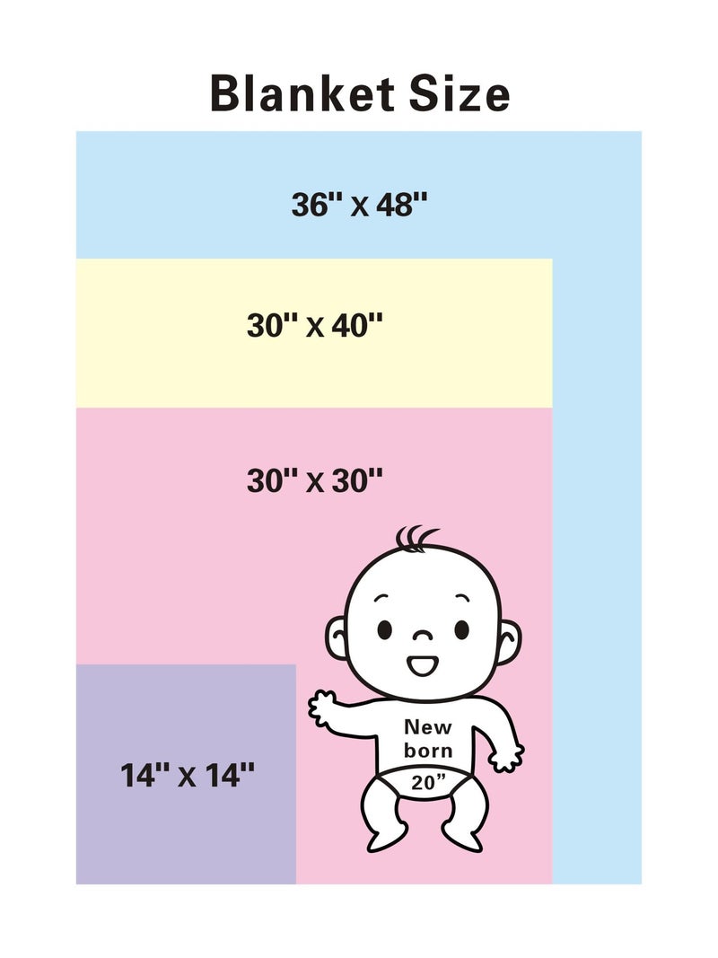 TL Care Fleece Blanket (30" x 30") with Silk-Like Satin Trim, Soft, Warm & Cozy, Blue, for Boys and Girls, Perfect for Baby Carrier, Stroller, Travel and Gifting - Image 5