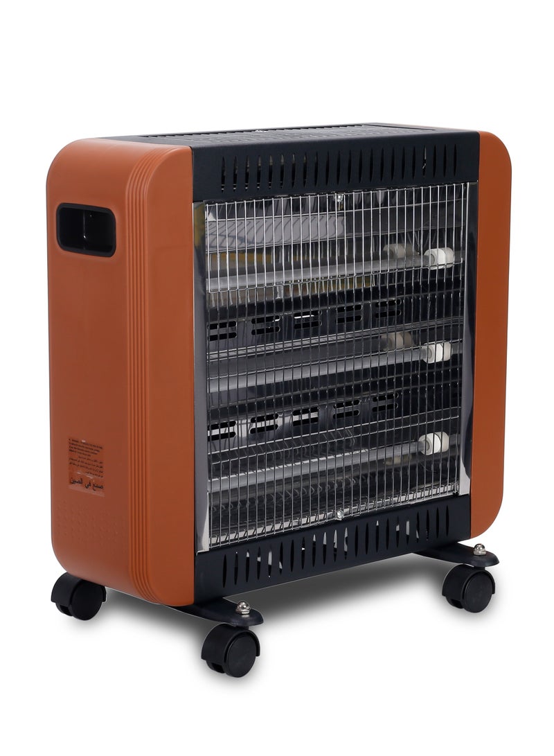 Clikon 1800-2000W Quartz Heater: Efficient & Stylish Heating Solution 2000 W CK4243 Brown/Black - Image 5