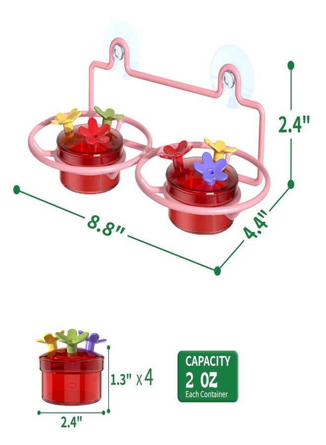 Dreamdrawer Window Hummingbird Feeder Pink 2pcs - Image 5