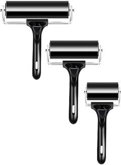 VinBee Soft Rubber Brayer Rollers for Crafting Brayer Rollers for Printmaking Brayer Tool Paint Brush Ink Applicator Art Craft Oil Painting Tool 3 Pack (2.4 inch,4 inch,5.9 inch)