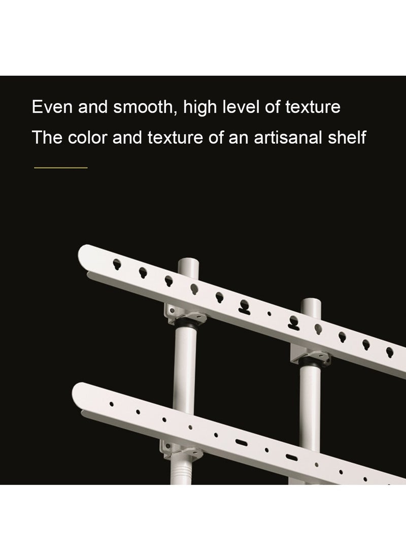 HILLPORT Easel TV Stand with Steel Tripod Base for 42-86 inch Screens, Portable Height Adjustable TV Mount Stand for Bedroom, Living Room, Studio-White  - Image 3