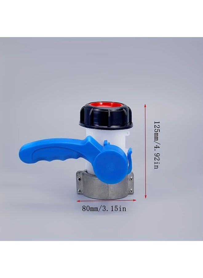 1Pc 62mm Aluminum Butterfly Valve Water Tank Kit DN50 Ball DN40 Faucet Adapter - Image 3