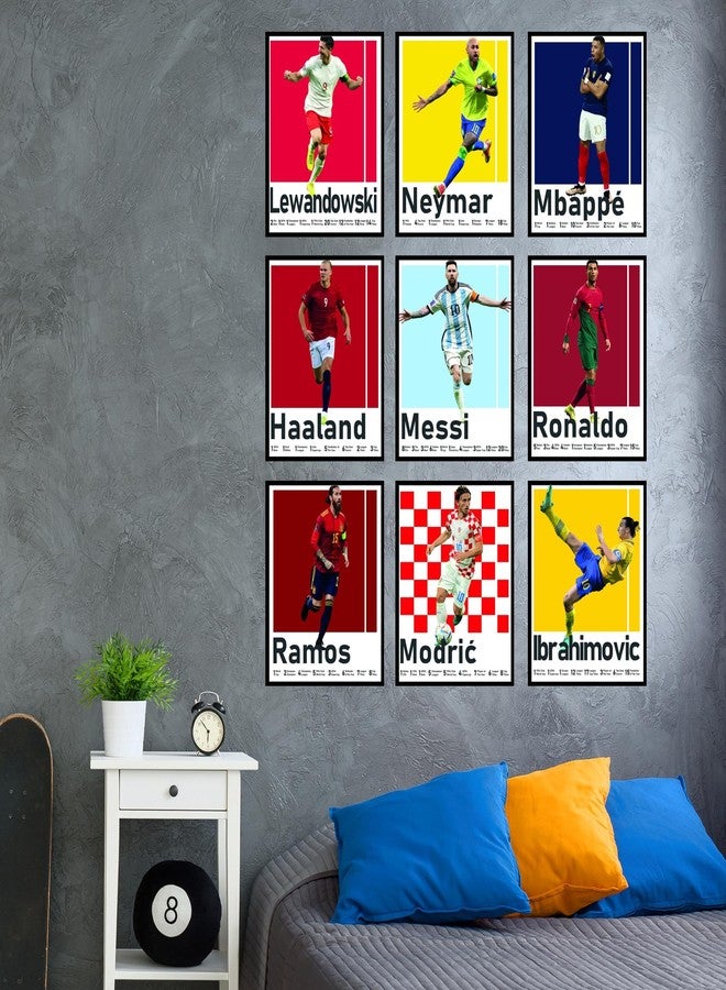 BigWig Prints Soccer Posters - Soccer Decor for Boys Room, Ronaldo & Messi Poster, Mbappe, Neymar, Zlatan Ibrahimovic, Ramos, Modric, World Cup Wall Art, Fifa Art - Unframed Set Of 9 (8x10”) - Image 5