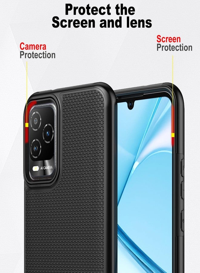 Ailiber for BLU View 5 Pro B170D Case, BLU View 5 Pro Phone Case, with Screen Protector, Dual Layer Shockproof Protective, Silicone Bumper Non Slip Back, Heavy Duty Rugged Cell Phone Cover-Black - Image 4