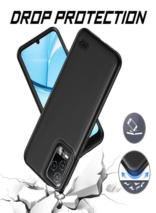 Ailiber for BLU View 5 Pro B170D Case, BLU View 5 Pro Phone Case, with Screen Protector, Dual Layer Shockproof Protective, Silicone Bumper Non Slip Back, Heavy Duty Rugged Cell Phone Cover-Black - Image 3