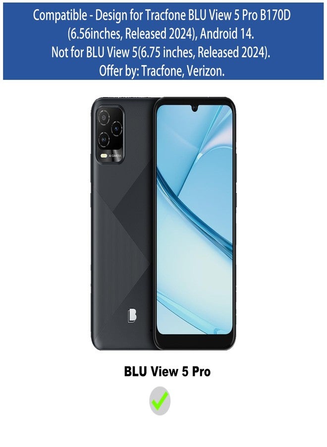 Ailiber for BLU View 5 Pro B170D Case, BLU View 5 Pro Phone Case, with Screen Protector, Dual Layer Shockproof Protective, Silicone Bumper Non Slip Back, Heavy Duty Rugged Cell Phone Cover-Black - Image 2