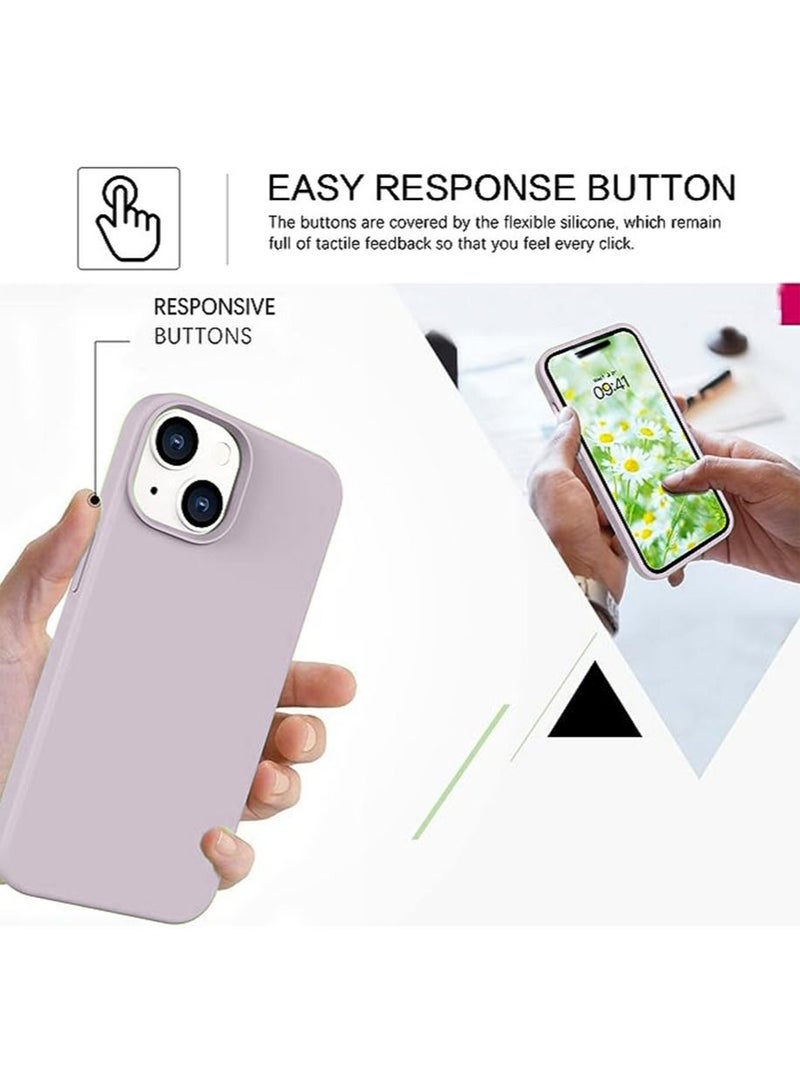 iPhone 15 Mobile Case Cover with Soft Liquid Silicone Protection Anti-Scratch Shockproof Accessories Slim Protective Back Cover with Comfortable Hold Touch Feeling and Anti-fingerprint - Image 4