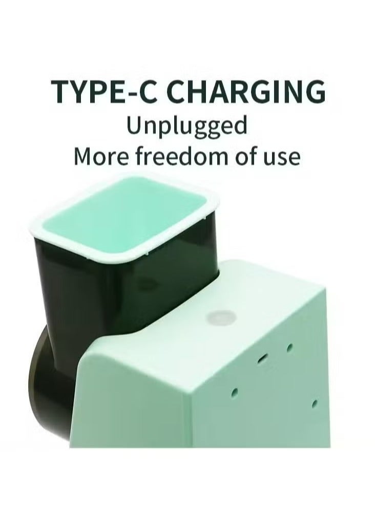 Denx DX2042 Electric Vegetable Cutter & Cheese Grater – USB Rechargeable Cordless Food Chopper with 3 Blades, Multipurpose Electric Slicer for Vegetables, Cheese, Meat & Fruits - Image 5