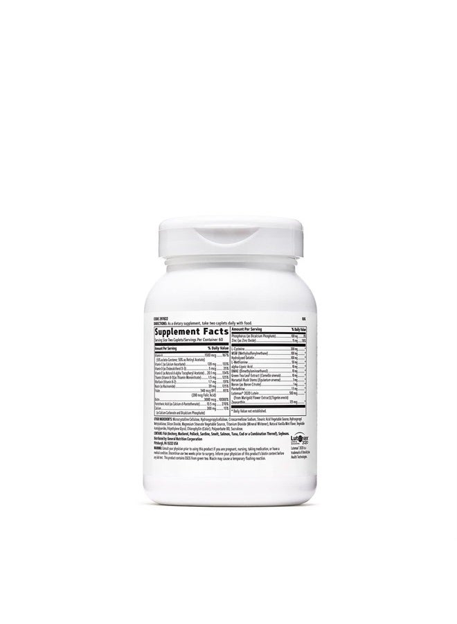 GNC فيتامينات متعددة يومية للنساء | للشعر والبشرة والأظافر | البيوتين (3,000 ميكروغرام)، حمض الهيالورونيك، فيتامينات C و E مع النياسين | مضادات الأكسدة المضافة | يدعم صحة وجمال النساء | 120 قرص - Image 2