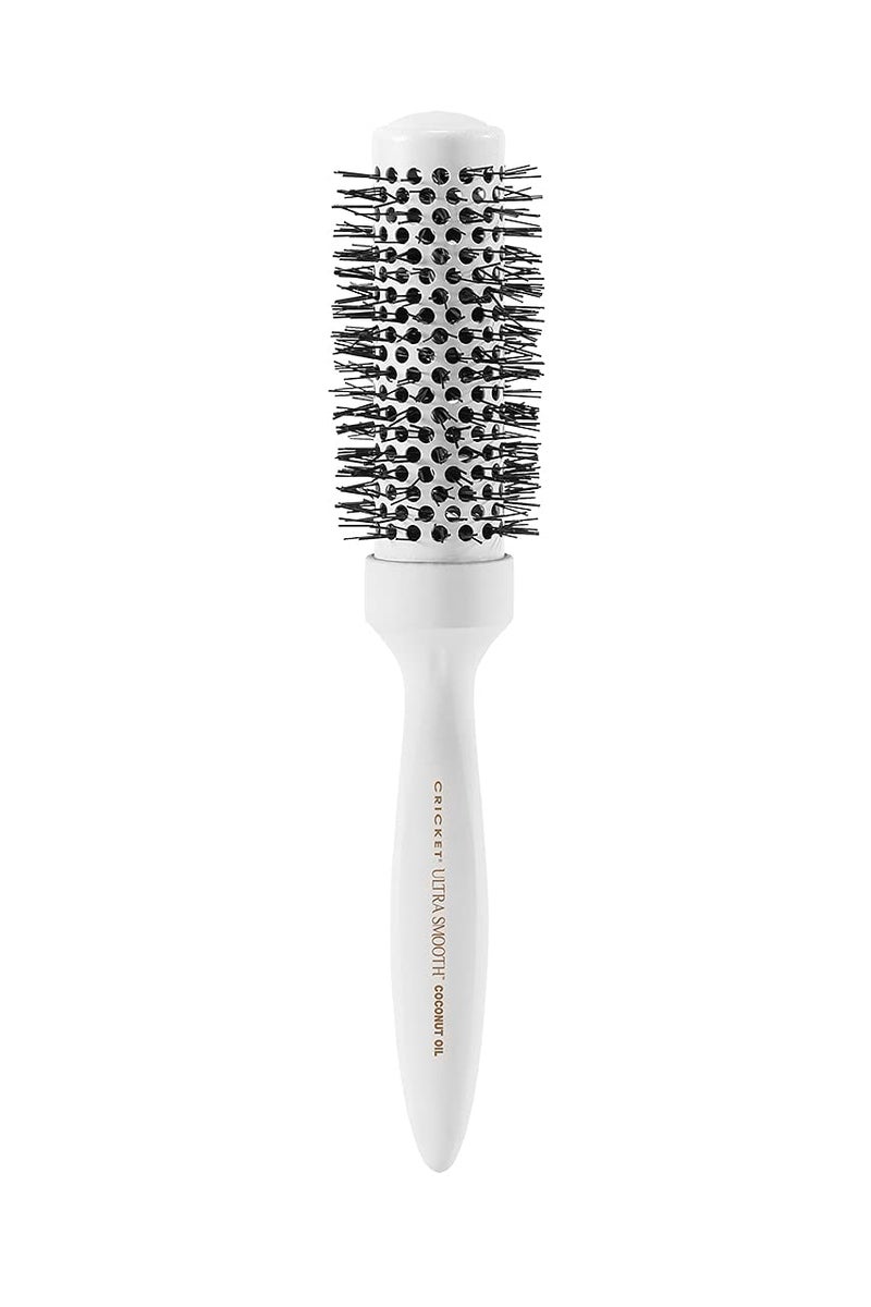 Cricket Ultra Smooth Coconut Thermal Hair Brush 15 Ceramic Barrel Coconut Oil and KeratinInfused AntiStatic HeatResistant Bristles Textured Handle for Styling All Hair Types
