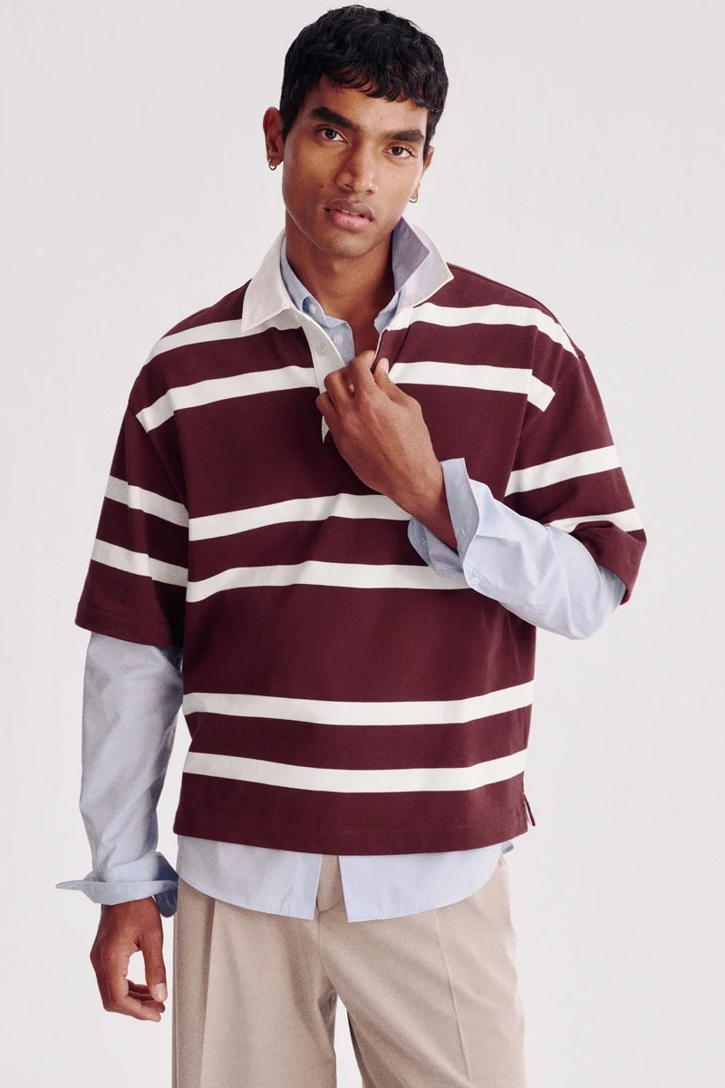 H&M Loose Fit Cotton rugby shirt