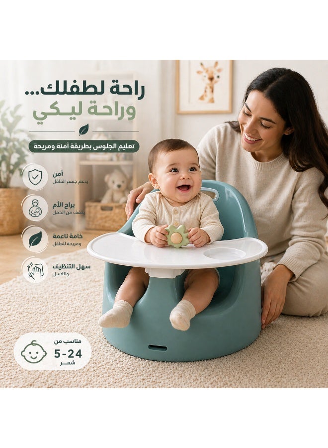 قعد دعم للجلوس للأطفال، كرسي تعليمي للرضع يحمي الرأس - Image 1