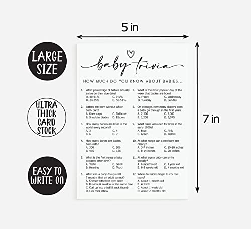 All-Ewired-Up All Ewired Up Baby Trivia Game (50-Cards) Fun Baby Shower Game Activity, Gender Neutral Boy or Girl - Image 5