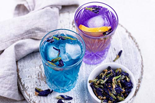 VY VedaYug Herbal Tea Combo Pack | Blue Butterfly Pea Flower 20g & Hibiscus Flower 30g | Caffeine Free Herbal Tea | Total Weight 50g - Image 2
