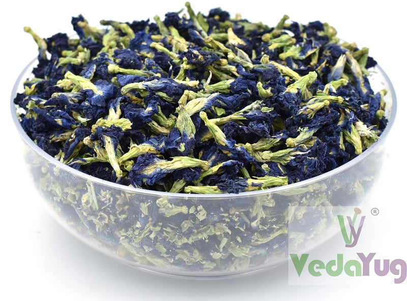 VY VedaYug Herbal Tea Combo Pack | Blue Butterfly Pea Flower 20g & Hibiscus Flower 30g | Caffeine Free Herbal Tea | Total Weight 50g - Image 4