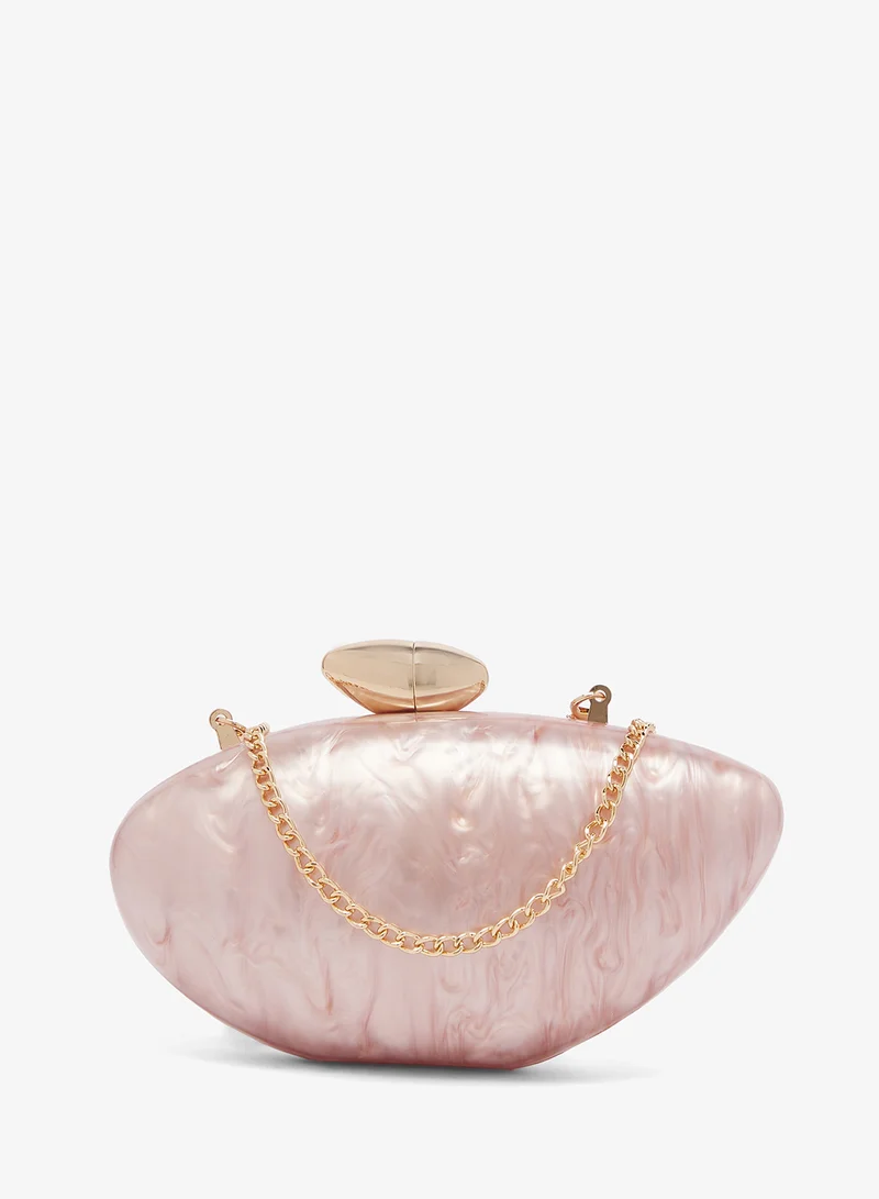 ALDO Shellapink Clutch