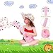 YOLOPARK 17 Kids Toy Guitar for Girls Boys Mini Toddler Ukulele Guitar with 4 Strings Keep Tones Can Play for 3 4 5 6 7 Year Old Kids Musical Instruments Educational Toys for Beginner Pink - Image 3
