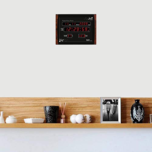 Ajanta Quartz Plastic Digital Red Led Rectangle Wall Clock Olc - 105 (39.6 Cm X 3.1 Cm X 29.6 Cm) - Image 5