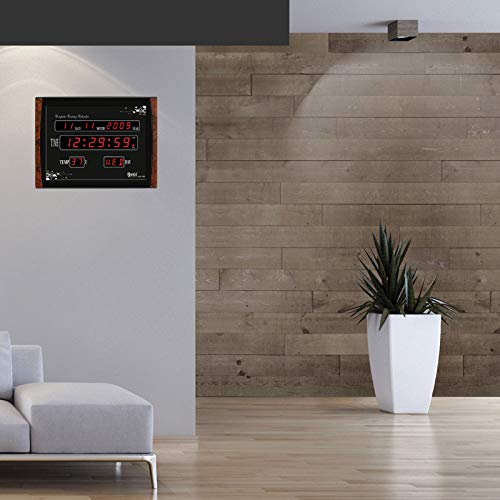 Ajanta Quartz Plastic Digital Red Led Rectangle Wall Clock Olc - 105 (39.6 Cm X 3.1 Cm X 29.6 Cm) - Image 3