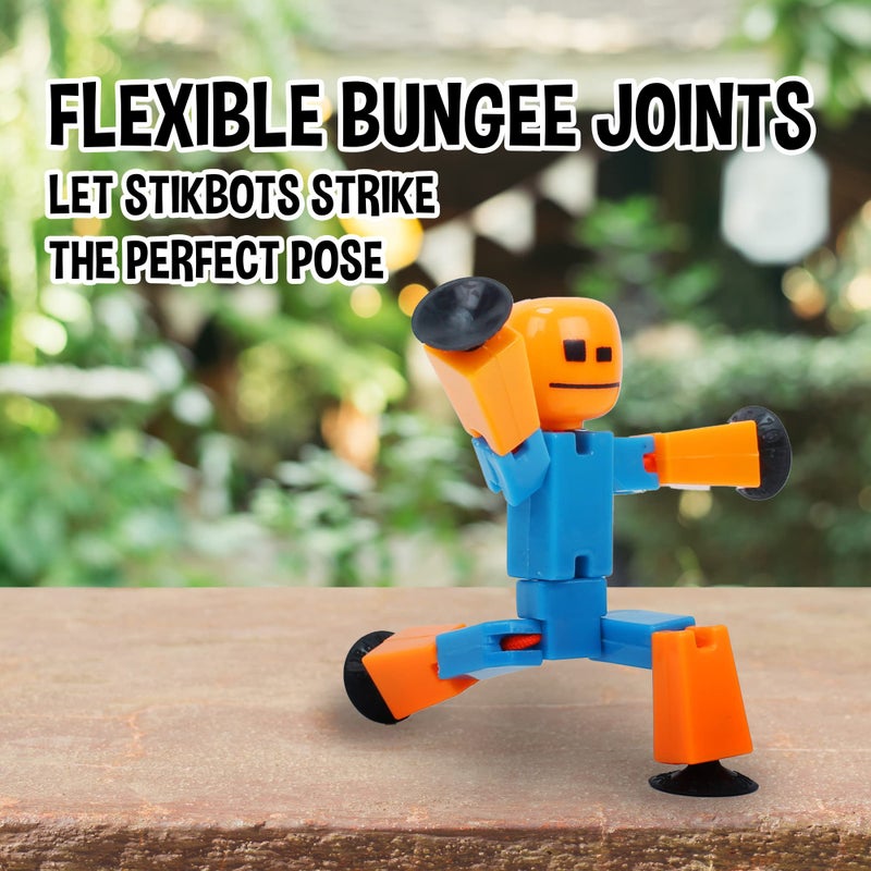 Zing Stikbot 6 Pack, Set of 6 Stikbot Collectable Action Figures, Create Stop Motion Animation (Styles May Vary) - Image 3