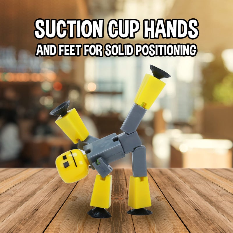 Zing Stikbot 6 Pack, Set of 6 Stikbot Collectable Action Figures, Create Stop Motion Animation (Styles May Vary) - Image 4