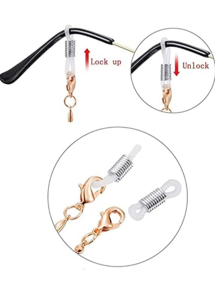 MIRFA Chain for Sunglasses Reading Glasses Strap Necklace for Women Eyeglass, Holder Strap Retainer Lanyards for Women Girls Elderly and Children Anti Slip  - Image 2