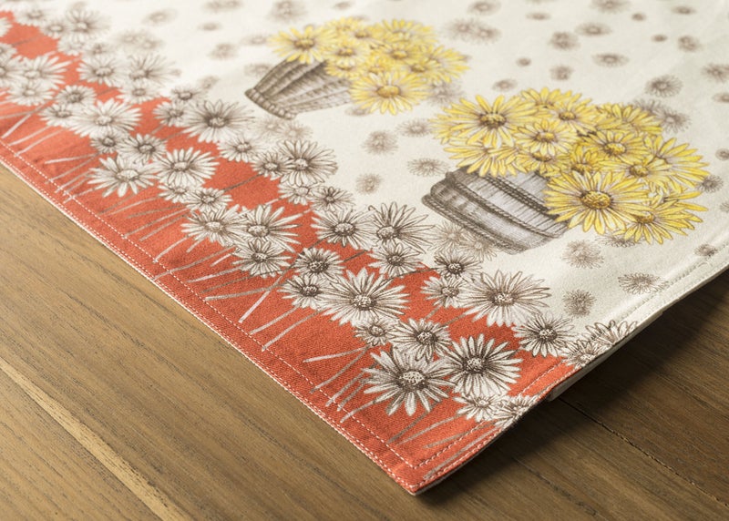 Maison d' Hermine Maison d' Hermine Placemats 100% Cotton Decorative Cloth Place Mat Washable Dinner Placemat  Holiday  Dinner  Wedding  Baby Shower & Dining  Bagatelle - Thanksgiving/Christmas (Set of 4)  - Image 5