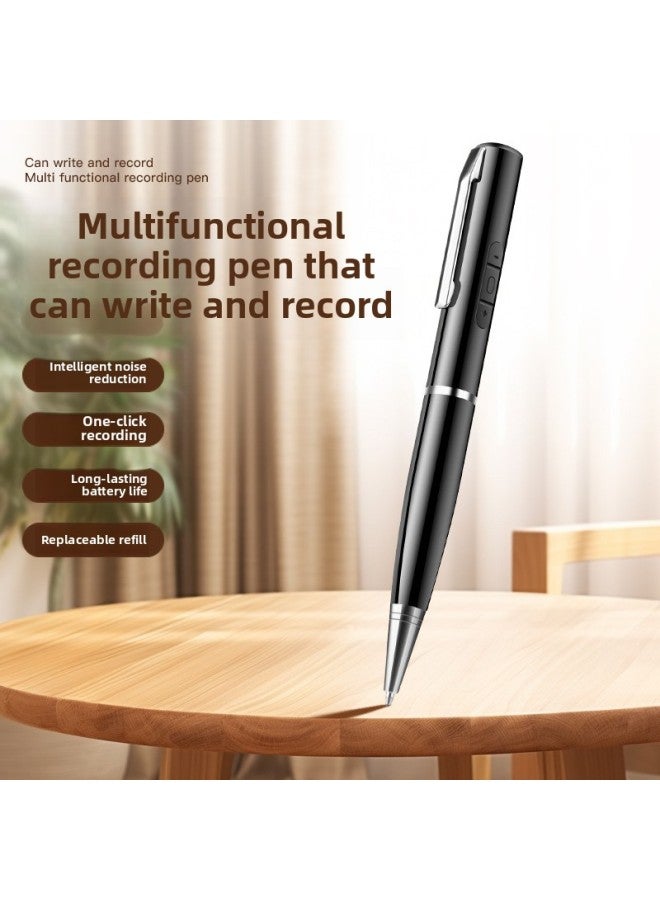 Recording Pen Portable Professional High-definition Noise Reduction Students Class Recording Listening Music MP3 Player Long Standby-Body Color:Black 【professional Edition】 Recording + Writing-Memory Capacity:Other/other-8g 【small Memory】 Comes With Pen Refill + Pen Case + Lossless Earphones - Image 3