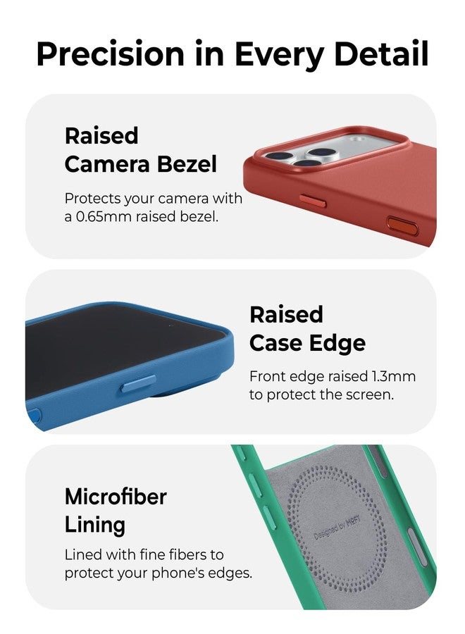 MOFT MOVAS Snap Case for iPhone 17 Pro, MagSafe Compatible, Soft-Touch Vegan Leather, Classic Minimalist Design, Lightweight, Stain-Resistant & Camera Protection - Image 5