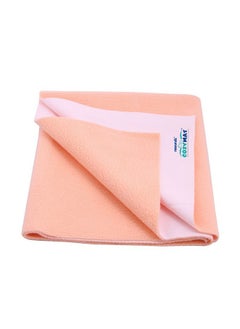 Newnik Baby Mat Waterproof Dry Sheet/Reusable Absorbent Sheets/Underpads (Size: 140Cm X 100Cm) Peach, Large  - Image 1